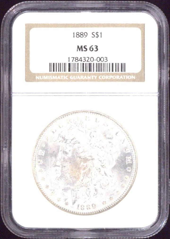 1889 One Dollar NGC MS63 - US NGC MS63